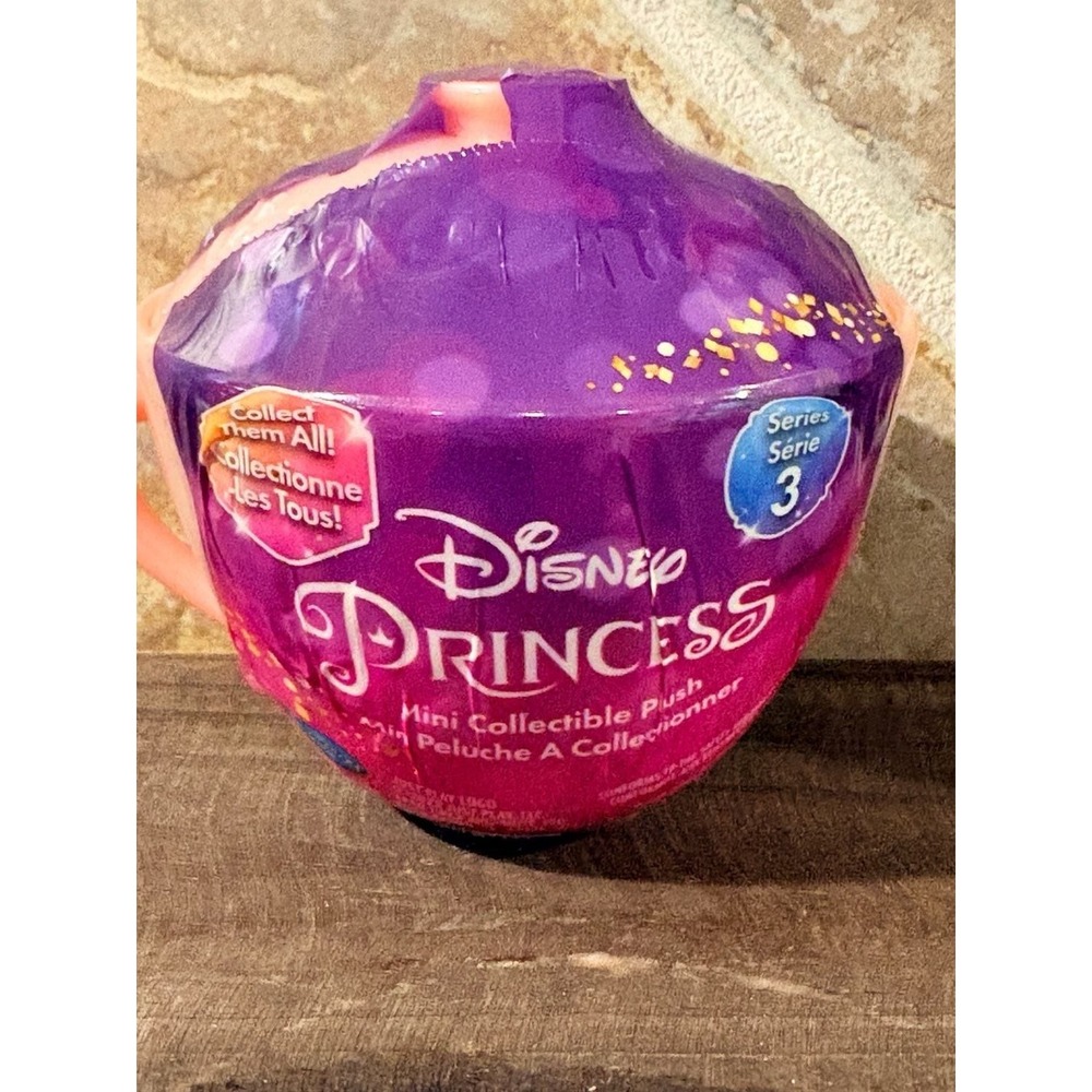 Disney Princess Series 3 Mini Collectible Plush Teacup Capsule Mystery Pack